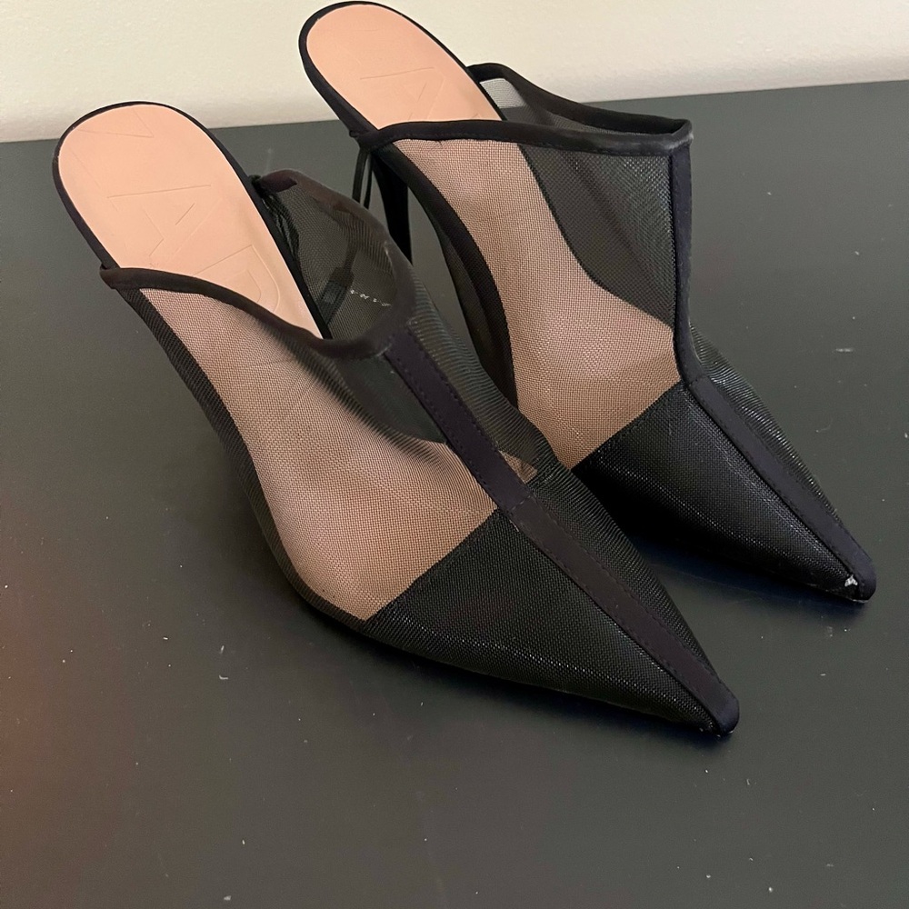 Zara Mesh High Heel Mules -size 39. Never worn!!!